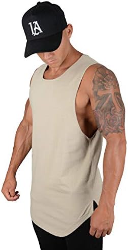 YoungLA Uzatılmış Tankı Üstleri Erkekler için / Egzersiz Kas spor gömlekler / Vücut Geliştirme Stringers / 308