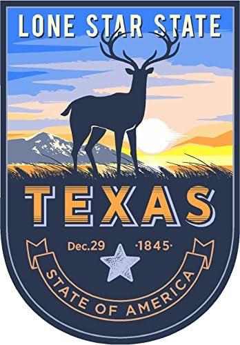 Devlet Hayvan Texas Günü 4x5. 5 inç Sticker Çıkartma kalıp Kesim Vinil Yapımı ve ABD'de Sevk