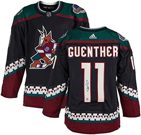 Dylan Guenther İmzalı Arizona Coyotes Adidas Forması-İmzalı NHL Formaları
