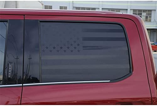 SZDEDA Karbon Fiber / PVC Arka pencere camı Çıkartması Kapak ABD Bayrağı Ford F150 2015-2020 Dış Araba Assessoires