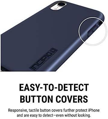 Hibrit Şok Emici Düşme Korumalı iPhone XR (6.1) için Incipio DualPro Kılıf-Gece Mavisi