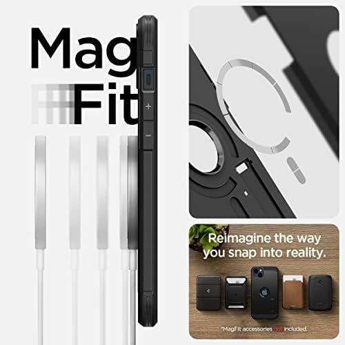 iPhone 14 Plus Kılıfı için Tasarlanmış MagSafe ile Uyumlu Spigen Sert Zırh (MagFit) (2022) - Siyah