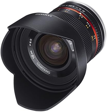 Samyang SY12M-E-BK 12mm F2.0 Ultra Geniş Açı Lens Sony E Kameralar için, Siyah