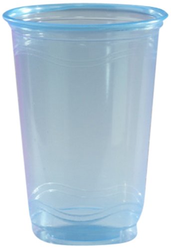 Kuyruklu Yıldız Renkleri Plastik Parti İçme Bardağı, 16 Ons, Soğuk Mavi (500 Adet)