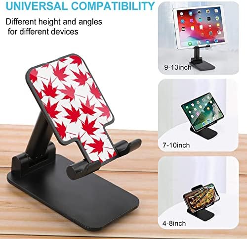 Kanada Akçaağaç Yaprağı Desen Katlanabilir cep telefon standı Ayarlanabilir tablet tutucu yuvası Ev Ofis Masaüstü