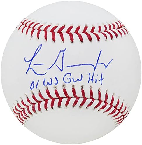 Luis Gonzalez, Rawlings Resmi MLB Beyzbolunu 01 WS GW Hit İmzalı Beyzbol Toplarıyla İmzaladı