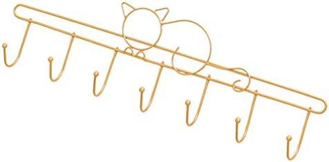 Cabilock Takı Askı Kapı Kanca Raf Organizatör Sevimli Kedi Metal Dekoratif Kapı giysi askıları Şapkalar Atkılar Çantalar