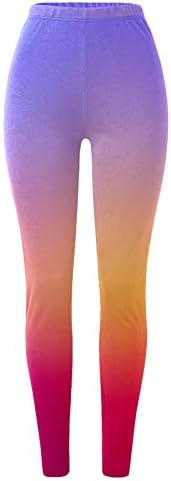 Noel Fırçalanmış Tayt Kadınlar için Yüksek Bel Ultra Yumuşak Tayt Tunik Egzersiz Tayt 2022 Streç Rahat ince pantolon