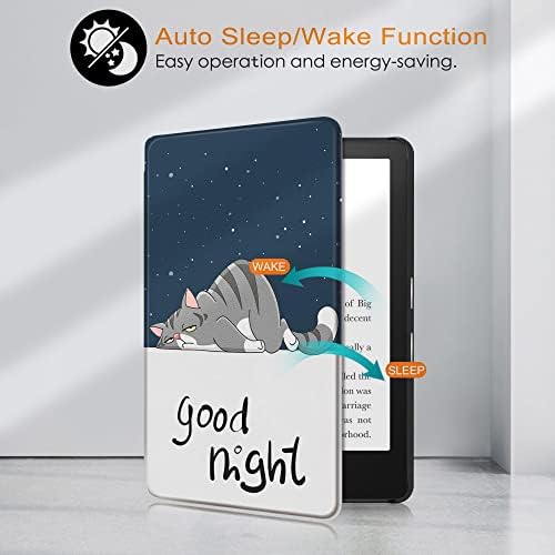 Tamamen Yeni Kindle için İnce Kılıf(10. Nesil, 2019 Sürümü) - Otomatik Uyandırma/Uyku Özellikli PU Deri Kılıf- All-New