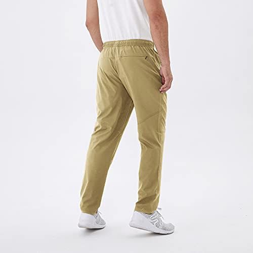 Rapoo erkek Sweatpants Fermuarlı Cepler Hafif Egzersiz Pantolon Koşu Egzersiz Spor