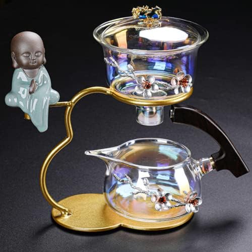 XİALON Cam Otomatik çay seti Ev Tembel Manyetik Demlik Kung Fu çay seti Çay Töreni