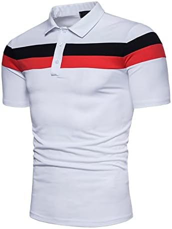 Erkek polo gömlekler, erkek Moda Patchwork Gömlek Kısa Kollu Yeni Yaz Sporları için