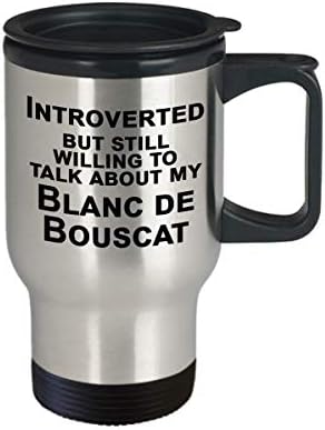 Blanc de Bouscat Tavşan Seyahat Kupası, Tavşan Sevgilisi için Hediye, İçe Dönük Hediyeler-İçe Dönük Ama Konuşmaya