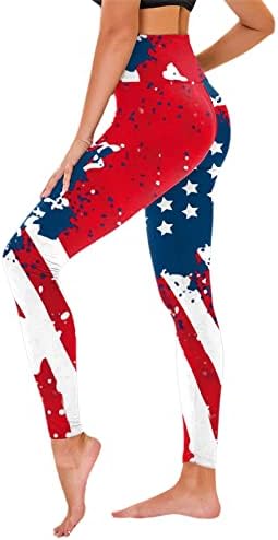 SNKSDGM Bayan Rahat Pantolon Bağımsızlık Günü kadınlar için Amerikan 4th Temmuz Tayt Pantolon Yoga Koşu için