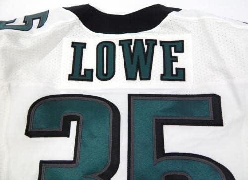 2014 Philadelphia Eagles Daytawion Lowe 35 Oyunu Yayınlandı Beyaz Forma 40 DP29196 - İmzasız NFL Oyunu Kullanılmış