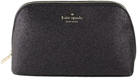 Kate Spade New York Pırıltılı Parıltılı Kumaş Küçük Kozmetik Çantası (Siyah)