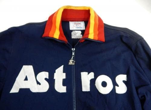 1980'lerin Sonu 1990'ların Başı Houston Astros Oyunu Kullanılmış Donanma Ceketi XL DP32913 - Oyun Kullanılmış MLB