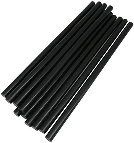 TrendBox 20'li paket Siyah 7mm x 200mm - Sıcak Eriyik Tutkal Çubukları Şeritler eritme yapışkan El Yapımı Zanaat için