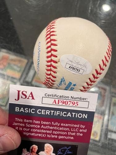 Jim Catfish Hunter A'nın Yankees Hof Tekli İmzalı Beyzbol Jsa İmzalı Beyzbol Topları