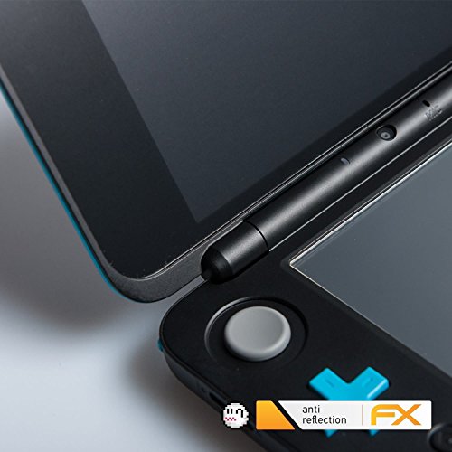 Nintendo Yeni 2DS XL Ekran Koruyucu Film ile uyumlu atFoliX Ekran Koruyucu, yansıma önleyici ve şok emici FX Koruyucu