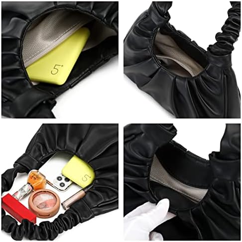 CYHTWSDJ moda Kadınlar için sevimli Hobo Tote çanta mini debriyaj fermuarlı