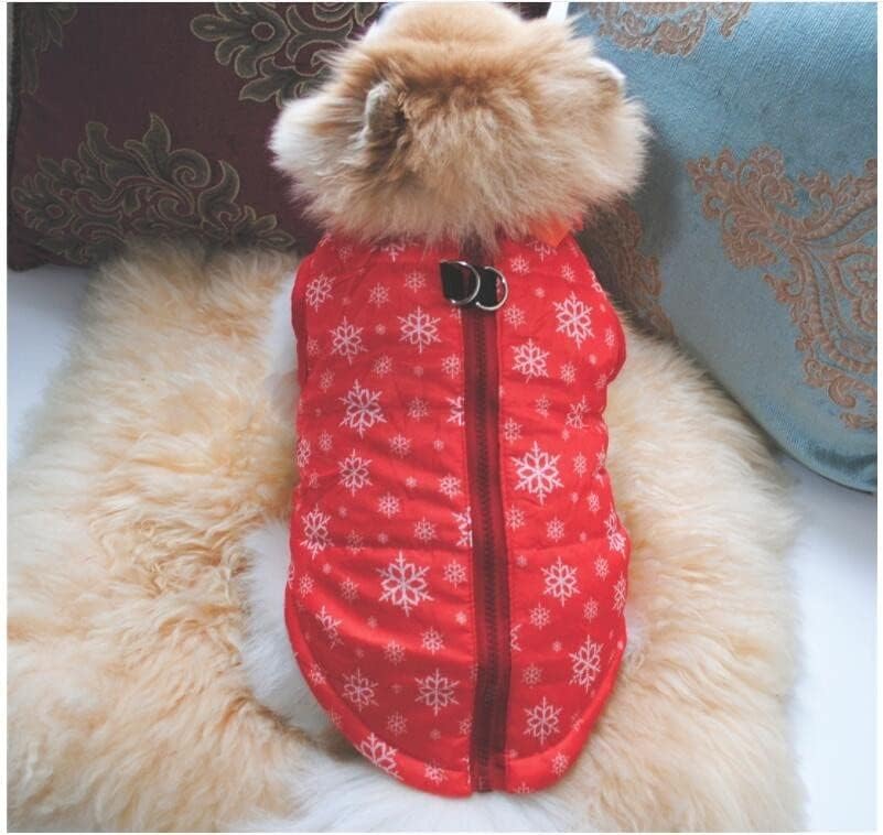 Köpek Noel Kazak Erkek ve Kız Moda Kış Yelek Pet Bez Kamuflaj Evcil Hayvan Giysileri Köpekler için Orta Kızlar (Küçük,