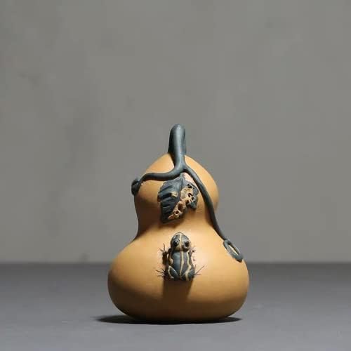 XIALON 7.3 cm Mor Kil Kabak Kurbağa Püskürtme Su Çay Hayvan Yaratıcı El Sanatları Kung Fu Çayevi Dekor
