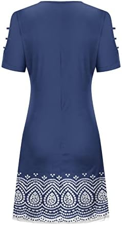 lczıwo İlkbahar Yaz Elbiseler Kadınlar için 2023 Sevimli Soğuk Omuz Boho Mini Gömlek Elbiseler Kısa Kollu Bir Çizgi