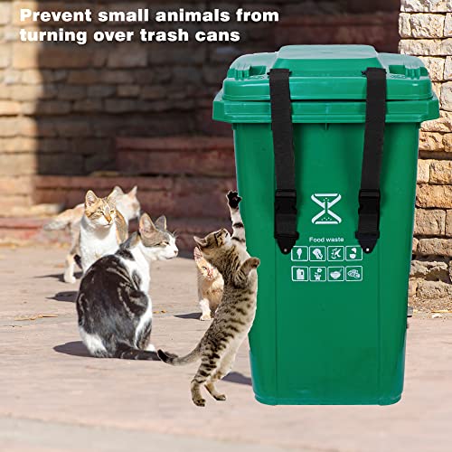 Bylıon 2 Paket çöp tenekesi Kapak Kilidi, Hayvanlar için Açık çöp tenekesi Kilitleri Geçirmez Evrensel Kapak Kilidi