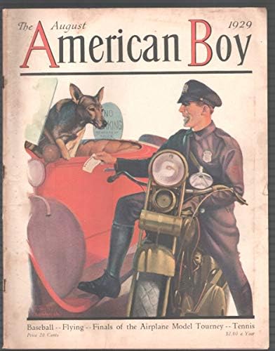 Amerikalı Çocuk-8/1929-Russell Sambrook Kapağı-Howard Pease-Ucuz Kurgu-VG