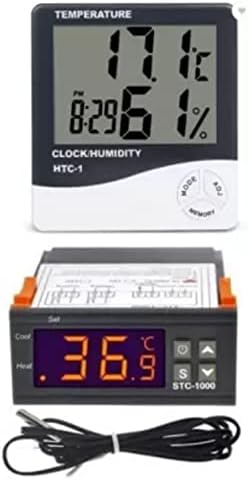 TechSupreme STC 1000 Dijital sıcaklık kontrol cihazı+ HTC-1 Nem Kuluçka Sıcaklık Sensörü ve Denetleyici
