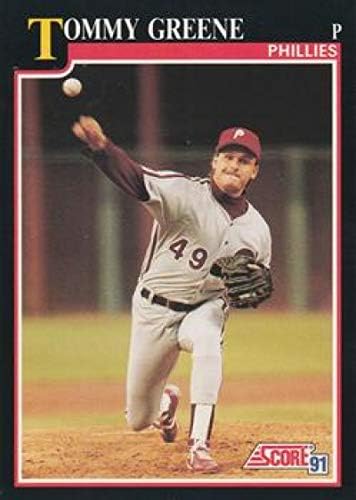 Beyzbol MLB 1991 Puanı 808 Tommy Greene 808 NM Phillies