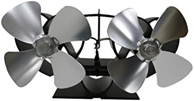 LYNLYN ısıtma sobası fanı Şömine Fanı Düşük Gürültü 8-Termodinamik soba Fanı ahşap kütük Brülör Şömine (Renk : H)
