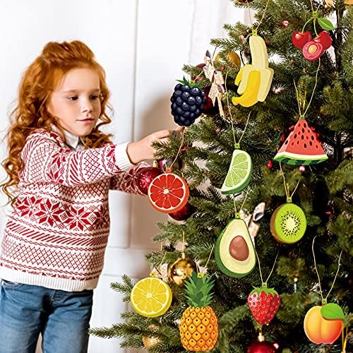 Noel Ağacı Ahşap askı Süsleri Ahşap Meyve Süsleri Hayvan Süsleri Sebze Süsleri Dekorasyon Dilimleri Noel Ağacı Çelengi