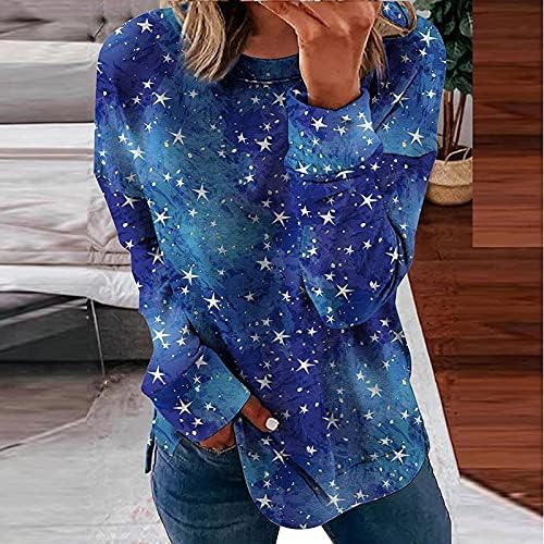 Deri Ceket, Artı Boyutu Üstleri Kadın Sonbahar Ofis Uzun Kollu Şık İnce Üstleri yıldız ışığı Rahat O-Boyun Bluzlar