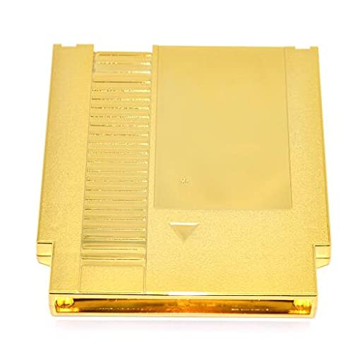 Classicgame Altın Rengi Kaplama Metal 72 Pin Oyun Yedek Plastik Kabuk Kartuşu NES