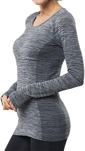 Franato kadın T Uzun Kollu T-Shirt Sıkıştırma Temel Spor Yoga Atletik Koşu Yürüyüş Hızlı Kuru T Shirt Tee