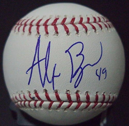Alex Burgos Detroit Tigers, coa İmzalı Beyzbol Topları ile İmzalı Romlb Beyzbol İmzaladı