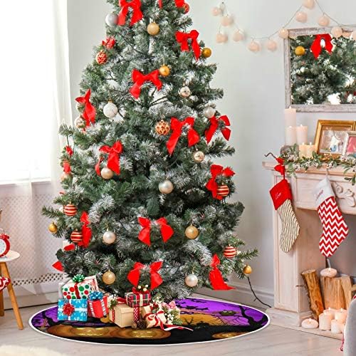 ALAZA Christmastree Etek Dekorasyon, küçük Mini Ağacı Etek Süsleme 35.4 İnç ile Cadılar Bayramı için Cadılar Bayramı