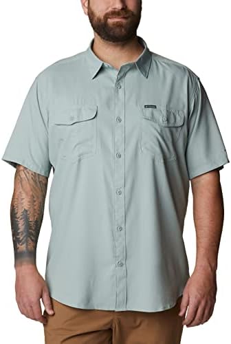 Columbia Erkek Utilizer Iı Düz Renk Kısa Kollu Gömlek, Buzdağı, Orta
