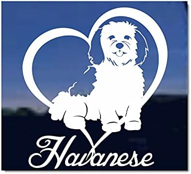 Havanese Aşk Kalp / NickerStickers ® Vinil Köpek Araba Kamyon RV Pencere Çıkartması Sticker