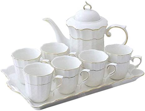 LİANXİAO-çay seti Beyaz Avrupa Kahve Seti Basit Su Seti çay bardağı Seramik Kahve Fincanı çay seti Oturma Odası Fincan