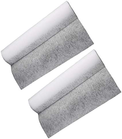 Hemoton davlumbaz yağ filtresi 2 Rulo mutfak yağı filtre kağıdı Isıya Dayanıklı Yağ Emici Etiket davlumbaz (5M, Beyaz)
