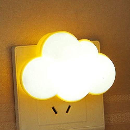 BlueSunshine bebek gece ışık sensörü fişi ile akıllı yumuşak LED duvar kreş lamba LED bulut gece lambası çocuklar