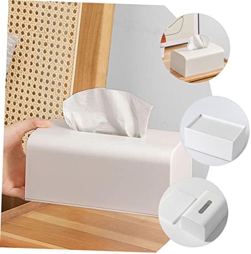 Zerodeko 2 adet Kutu Kağıt saklama kutusu Masası Kapları kutu mendil Kutusu Tutucular plastik peçete kutusu Kabuk
