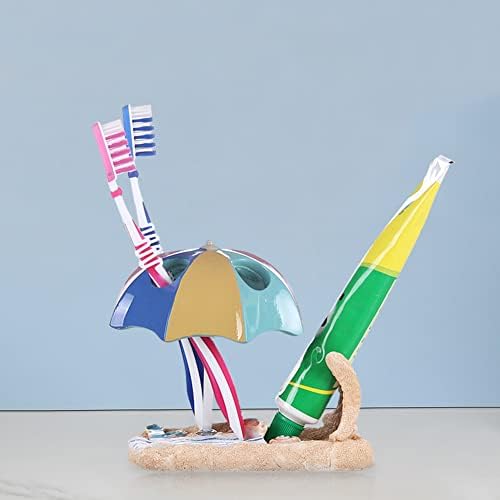 GOOFFY Plaj-Tema Diş Fırçası Tutucu Çok Fonksiyonlu Su Geçirmez Diş Macunu Caddy Jilet makyaj fırçası Depolama Tezgahı