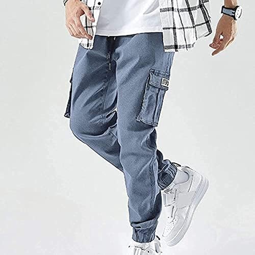XYXIONGMAO Streetwear Hip Hop Kargo Joggers Pantolon Erkekler için Denim Tulum Spor Koşum Ayak Harlan günlük pantolon