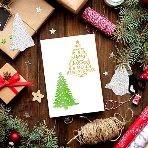 GLOBLELAND Noel Ağacı Sıcak Folyo Plaka DIY Folyo Kağıt Noel Kelimeler DIY Folyo Kabartma Scrapbooking Dekor için