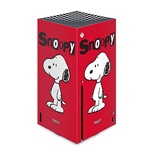Kafa Çantası Tasarımları Resmi Lisanslı Fıstık Snoopy Karakter Grafik vinil yapışkan Oyun Cilt Çıkartması Kapak Xbox