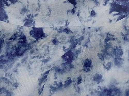 oneOone Viskon Jersey Orta Mavi Kumaş Batik Dikiş Kumaş Yard tarafından Baskılı DIY Giyim Dikiş Malzemeleri 60 İnç